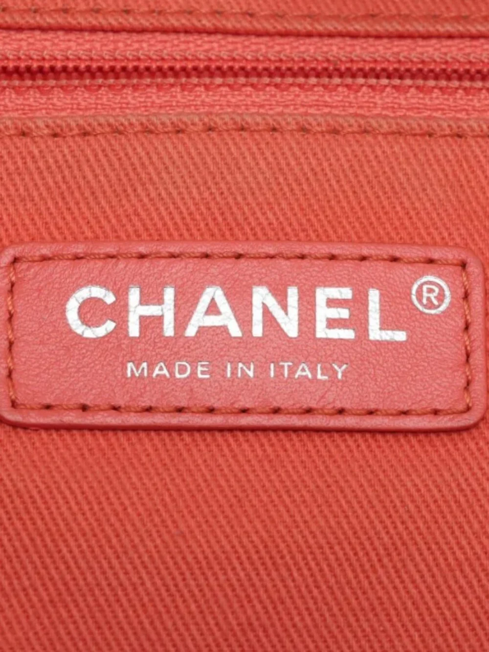 Chanel CC Logo Chain Backpack Orange
